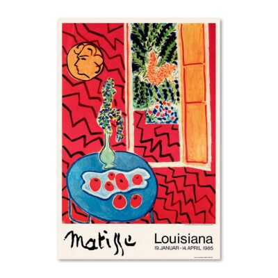 HENRI MATISSE '' ROTES INTERIEUR MIT DISPLAY (1947) '' Gedenkplakat