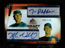 2004 SP Prospects PLOUFFE WALDROP Minnesota Twins Draft Duos Autograph 065/175