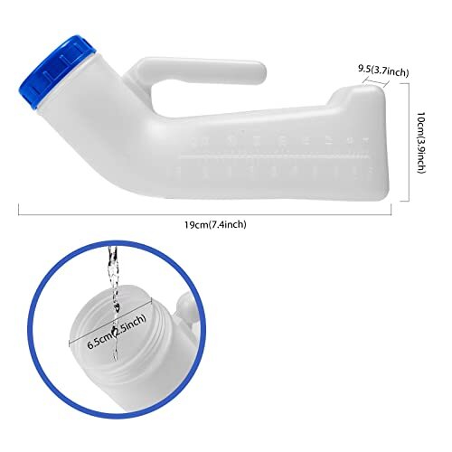 Urinals for Men 1pk Upgraded Thick Urine Bottles for Men with Spill