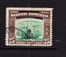 North Borneo 1947 25c green & chocolate  (sg345) fine used