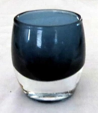 Blue 3 inch Mid-century Modern Glass