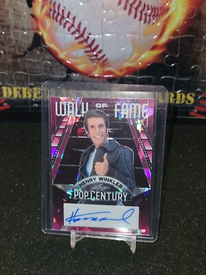 HENRY WINKLER 2023 Leaf Metal Pop Century AUTO PInk Cracked IceWalk of Fame 3/6 