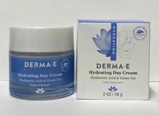 2 BOX Derma E Hydrating Day Cream With Hyaluronic Acid & Green Tea (2oz / 56g)