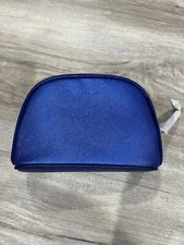 La Mer Women's Blue Travel Makeup Bag Pouch - NEW