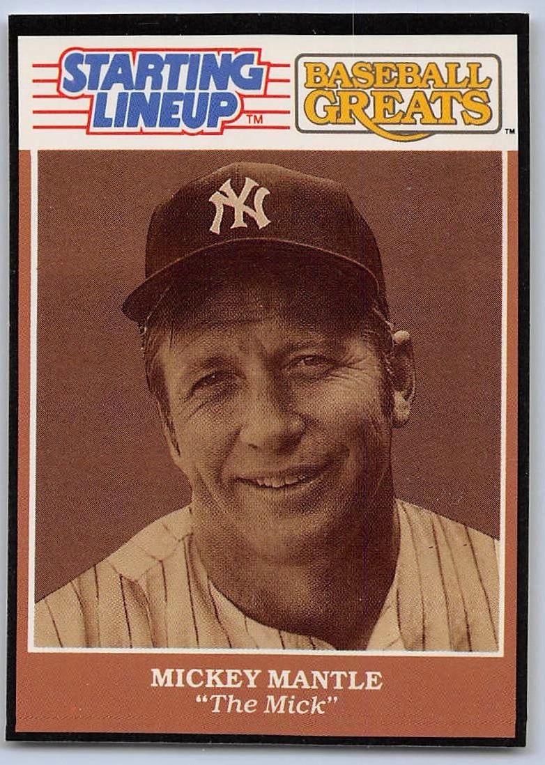 1989 MICKEY MANTLE - Starting Lineup Card - 