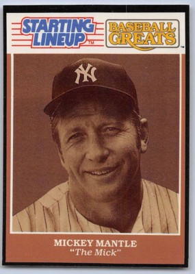 1989 MICKEY MANTLE - Starting Lineup Card - 