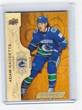 2018 2018-19 UPPER DECK ENGRAINED ADAM GAUDETTE ROOKIE 295/299 99 CANUCKS