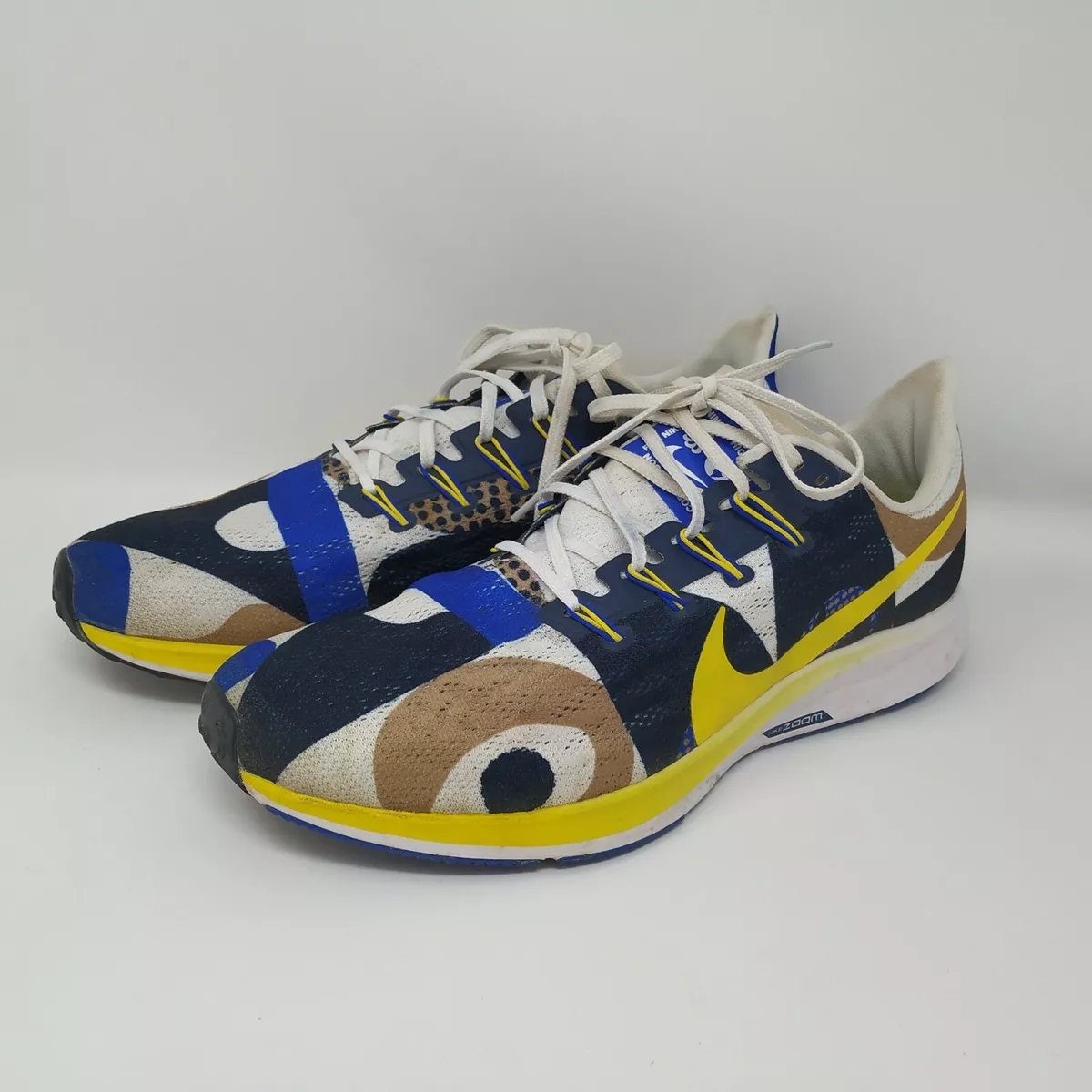 Nike Air Zoom Pegasus 36 Cody Hudson Rare CI1723-400 White Blue Yellow Sz 11