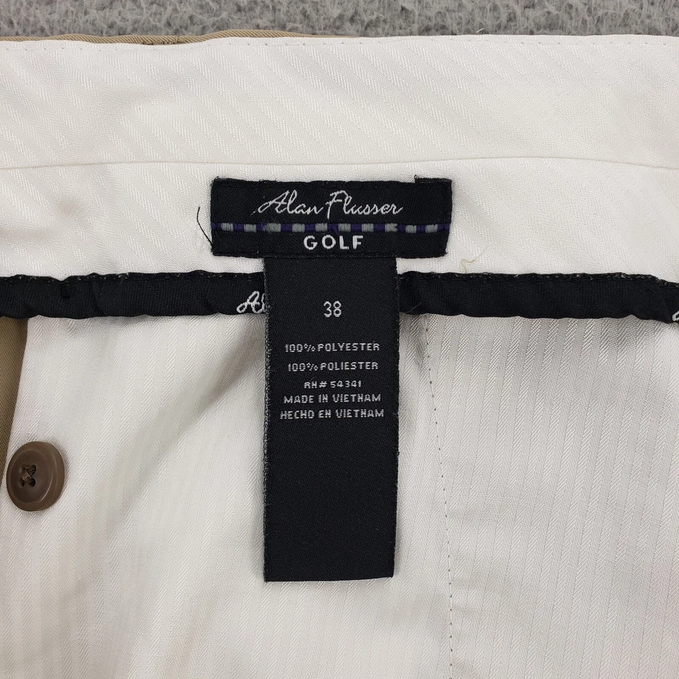 Pantalones Cortos Alan River Para Hombres 38 Tostados Golf Frente Plano Ligeros Exterior Caqui Chino Foto 2 de 4