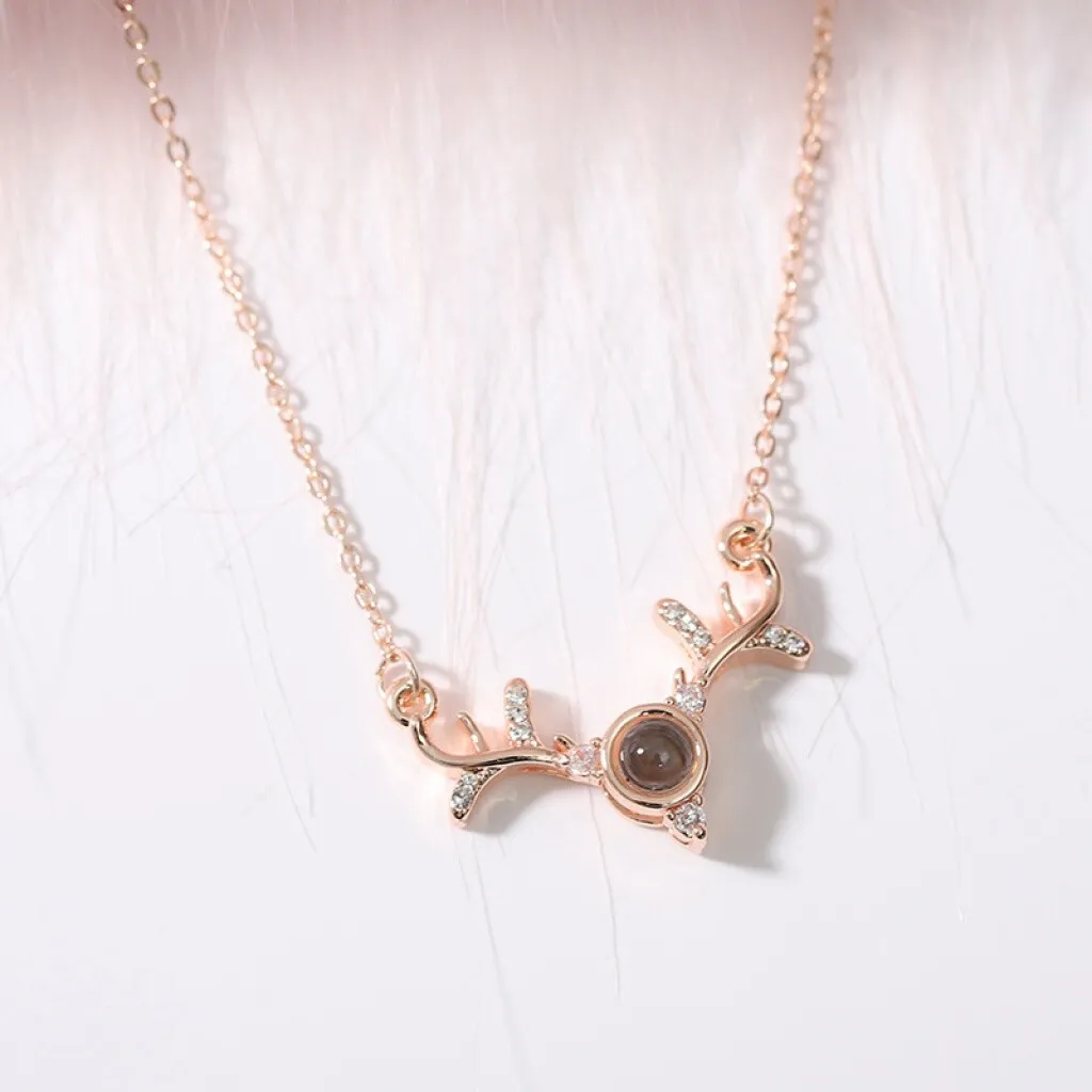 Fossil Jewellery Fossil Rose Gold Pink Stone Iconic Necklace - Jewellery  from Faith Jewellers UK