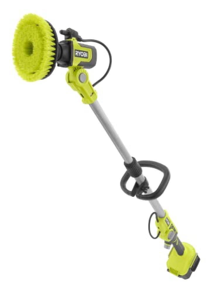 Ryobi RWTS18-0 Spazzola Telescopica con Risciaquo 18V ONE+, Batteria non inclusa