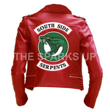 Riverdale Southside Serpents Gang Womens Jughead Jones Cole Sprouse Biker Jacket
