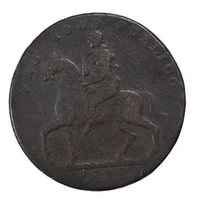 England 1793 Warwickshire Coventry Lady Godiva Halfpenny Conder Token D&H-242d