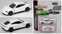 Majorette 212053153 Porsche Taycan Turbo S Typ 9J1 Weiß Deluxe Porsche Edition