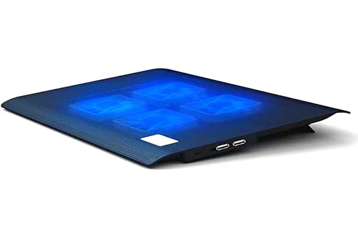 NK Portable Refrigerator Base – Laptop Fan 12 – 17 Inches with Stand, 4 Quiet Fa