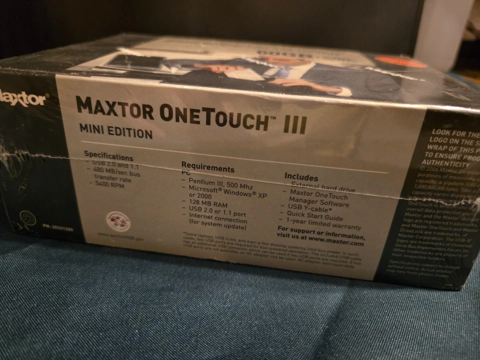 Seagate OneTouch III Mini Edition 60GB External 5400RPM NEW, Sealed - Image 3 of 4