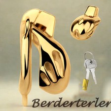 Mini Golden Cobra Male Chastity Cage Device Bondage Elastic Belt Ring Men Sissy