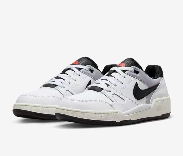 Men Nike Full Force Low Lifestyle Shoes White/Black/Pewter Sail