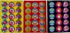 Scratch n Sniff STINKY STICKERS Bubble Gum STRAWBERRY Grape ScentS by TREND lot