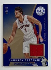 2012-13 Panini Totally Certified Andrea Bargnani Totally Blue Relic 15/99 AR86