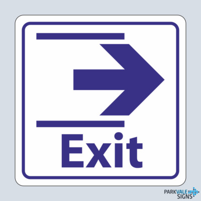 Türschild Ausstieg Schiebe rechts