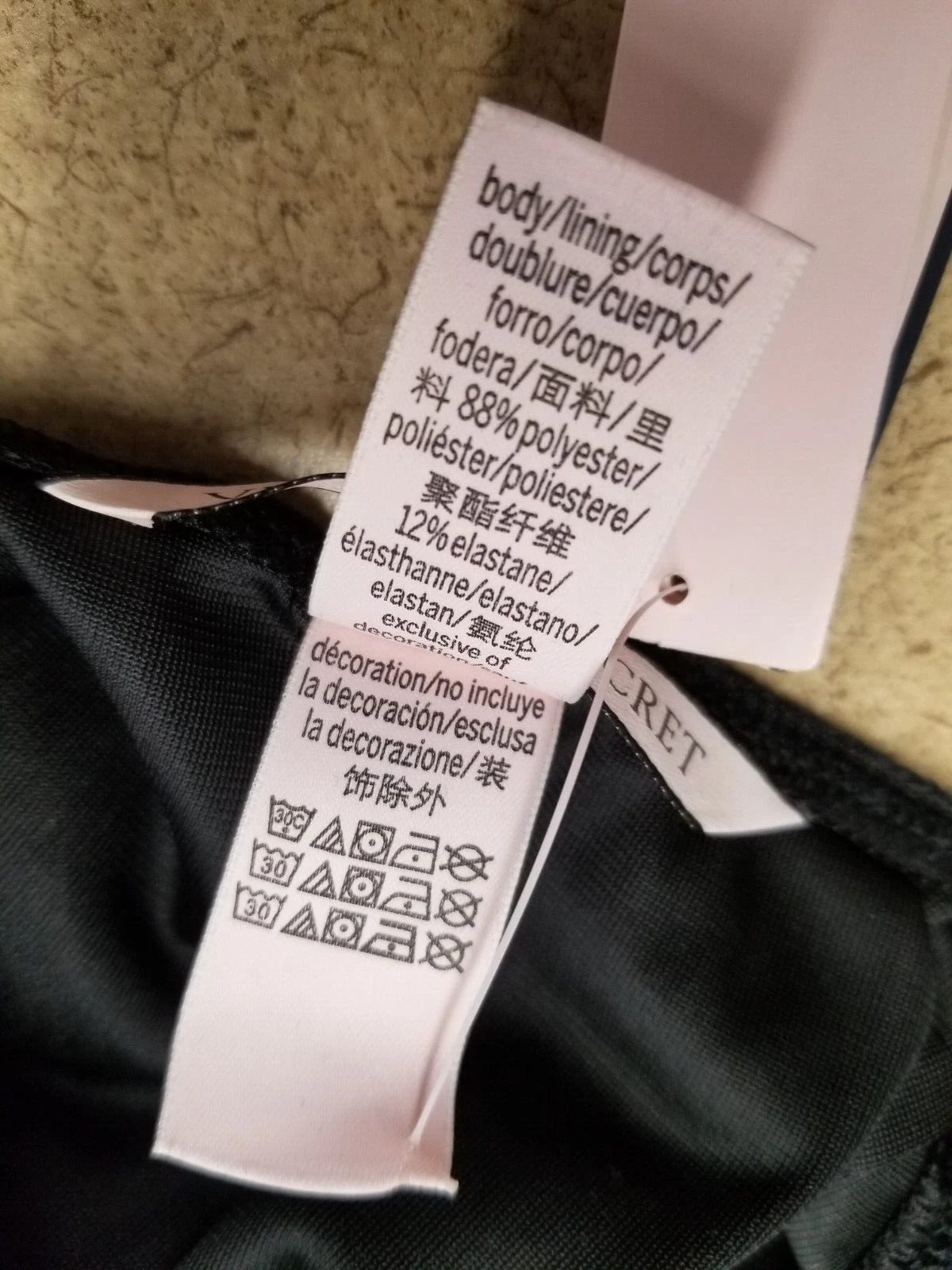 UNDERCOVER Victoria's Secret 11230416 Abito slip in velluto taglia S nero