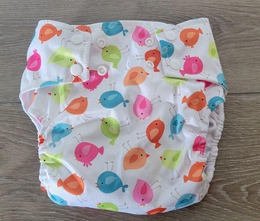 Pañal de tela talla L inserción libre hecho a mano - tela hecha en EE. UU. NUEVO Foto 4 de 4