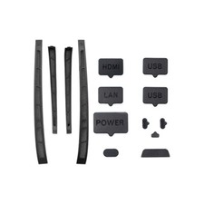 14Pcs Black Dust Plug Dust Screen For PS5 Slim Console Silicone Dust Protector