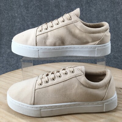 Streetwear Society Shoes Womens 9 Platform Walking Sneakers Beige  