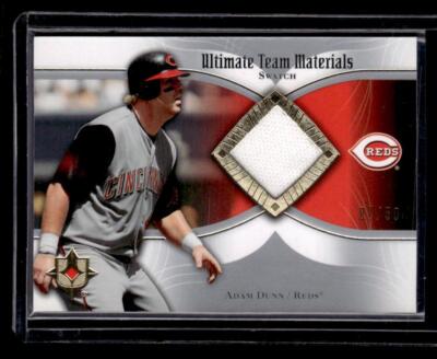 2007 UD Ultimate Collection #UTM-AD Adam Dunn Ultimate Team Materials MEM,SN