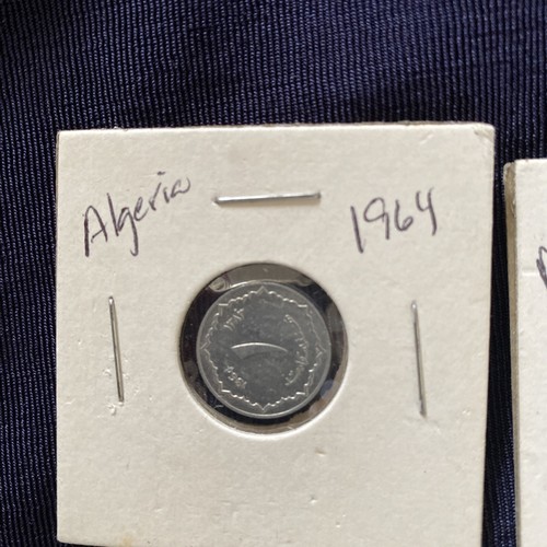 Algeria 1964 1 Centime Coin ...lot of 5 - Picture 2 of 6