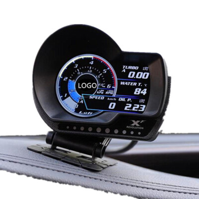 Car OBD2 Head Up Display Turbo Oil Pressure Temperature Boost Gauge Alarm System