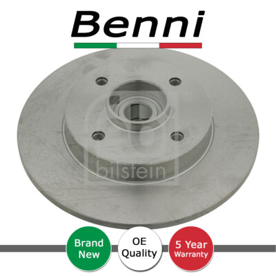 ユウ Brake Disc Rear Benni Fits Peugeot 307 Citroen C4 SW 1.4 HDi 1.6
