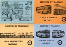 G W Osborne [Tollesbury] bus timetable booklets x 7