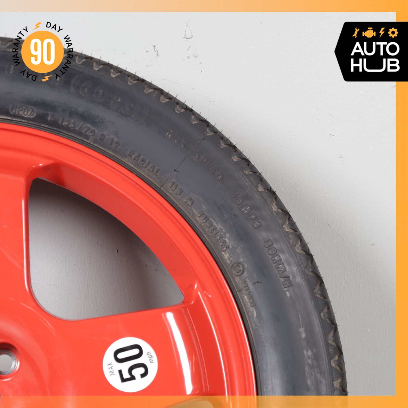03-13 Bentley Continental GTC GT Emergency Spare Tire Wheel Donut Rim 19 19" OEM