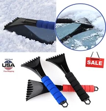 NEW Car Windshield Ice Scraper Plastic Snow Frost Ice Removal Tool With Foam USA