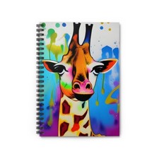 Giraffe Spiral Notebook - Ruled Line