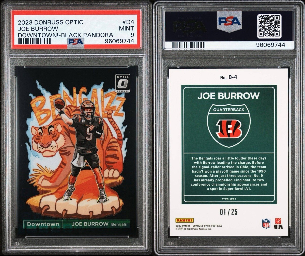 2023 Donruss Optic Joe Burrow Downtown! Black Pandora 01/25 2023 Donruss Optic Joe Burrow Downtown! Black Pandora 01/25