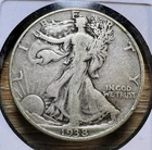 1938-P Liberty Walking Half Dollar - Actual Coin Shown - 90% Silver INV#309