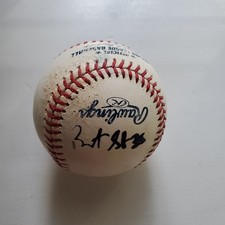 Brent Suter Milwaukee Brewers Autographed OML Baseball Game Used Ball