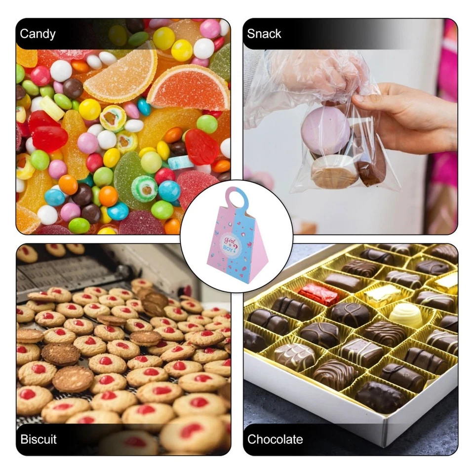 24 Pcs Petites Boîtes À Dragées De Baby Shower Conteneurs Faveur La Fête - Photo 3/4