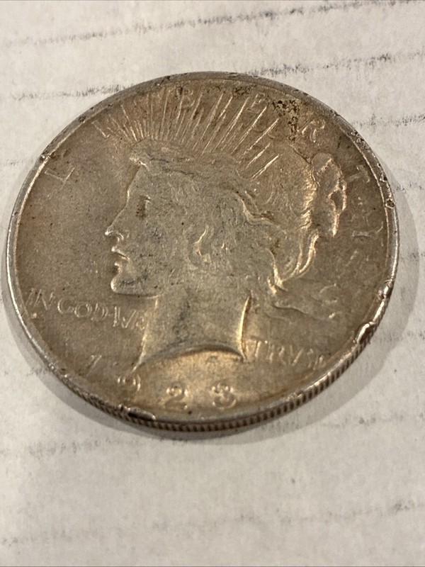 1923 USA Liberty Peace One Dollar Silver Coin