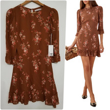 NWT Reformation Doutzen Floral Mini Dress in Nona Size 4 $218