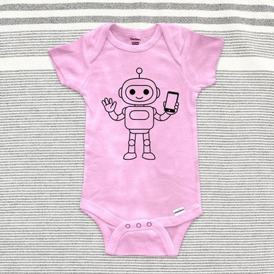 Robot design 4 - Baby Bodysuit Infant Toddler Youth Shirt
