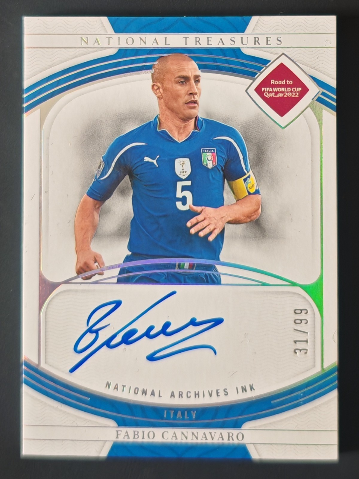 2022 Panini National Treasures Archives Ink Fabio Cannavaro Auto Autograph 31/99