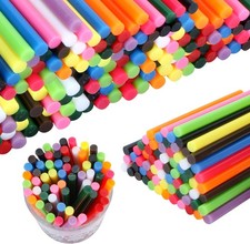 Mini Colored Hot Glue Sticks 96 Pcs, 12 Colors, All Temperature for Crafts 0.18 per gallon