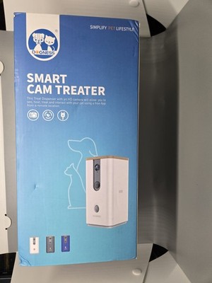 Dogness Smart Cam Treater WiFi Cat Dog Treatment Dispenser with HD Camera, white