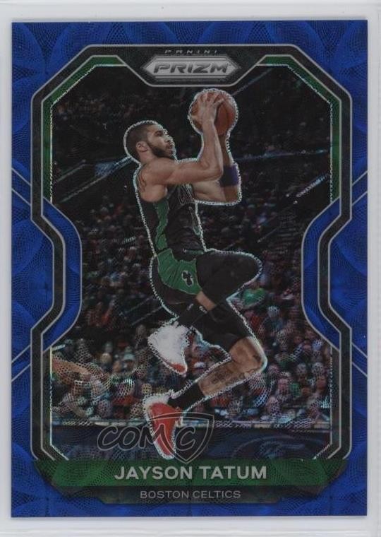 2020-21 Panini Prizm Choice Blue Prizm 21/49 Jayson Tatum #119