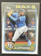 JUNIOR CAMINERO 2024 Topps #628 Tampa Bay Rays (RC) Rookie