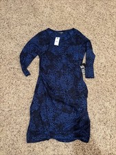 Express Cotton Blend Dress Size M Blue Black